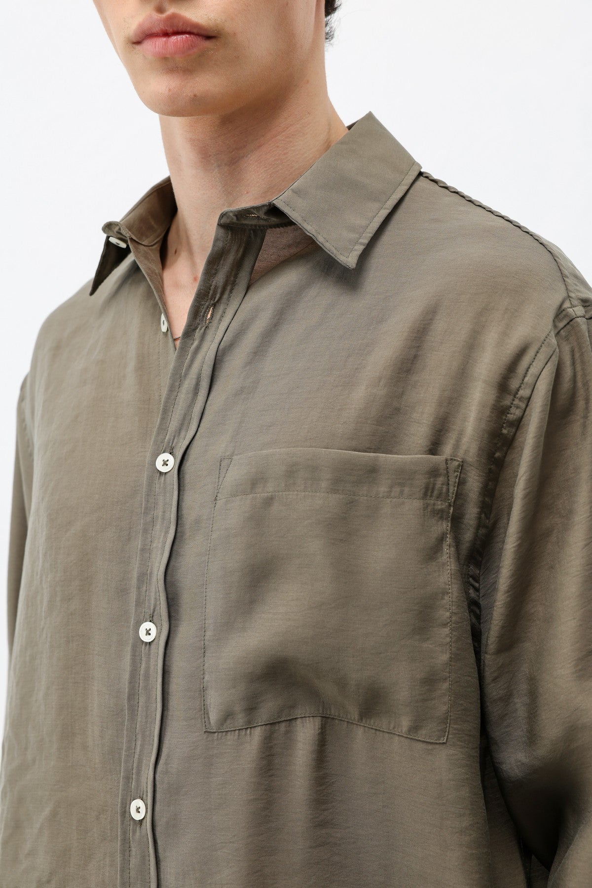 Oversized Shirt with Pockets Made of Modal Fabric