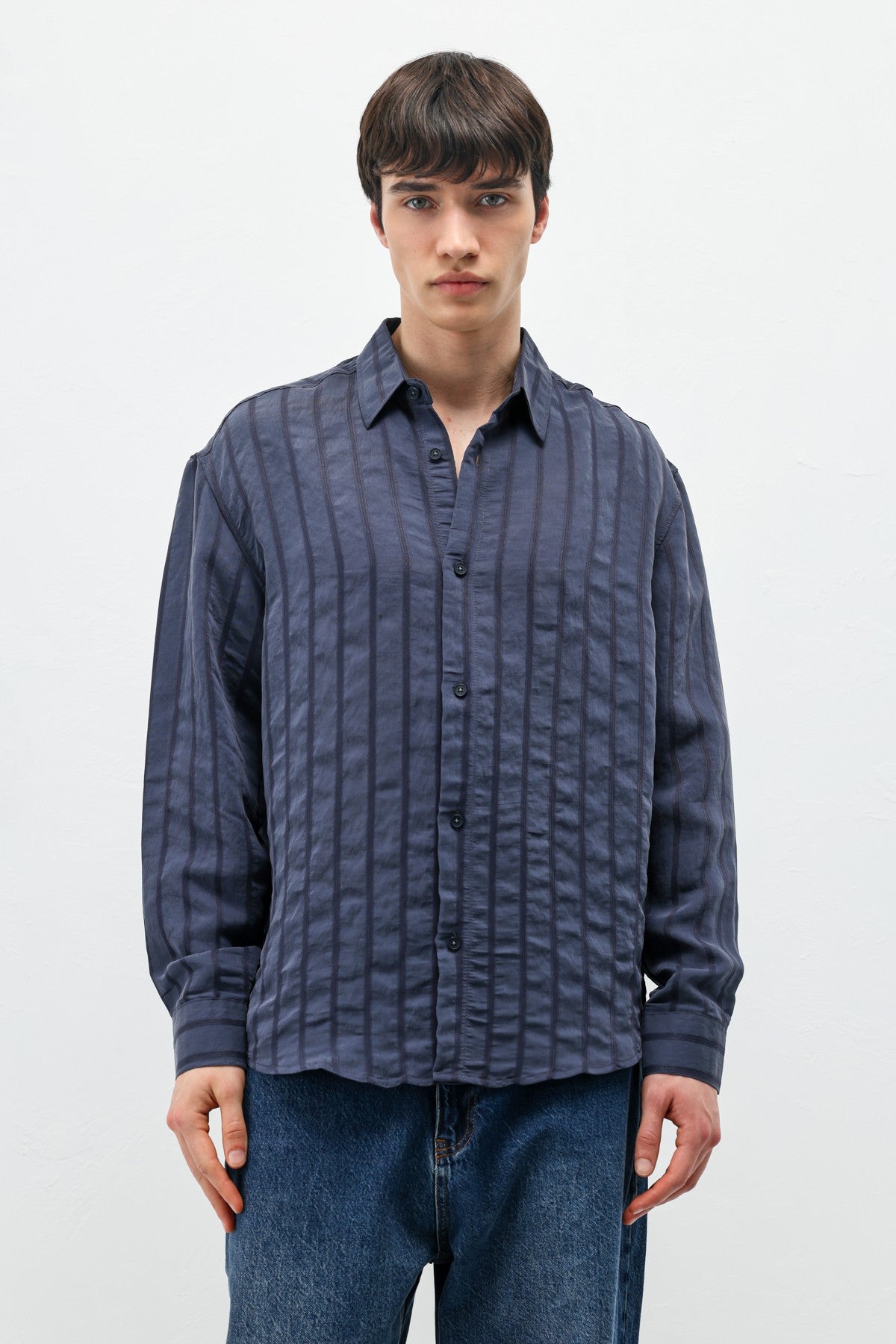 Oversized Striped Shirt