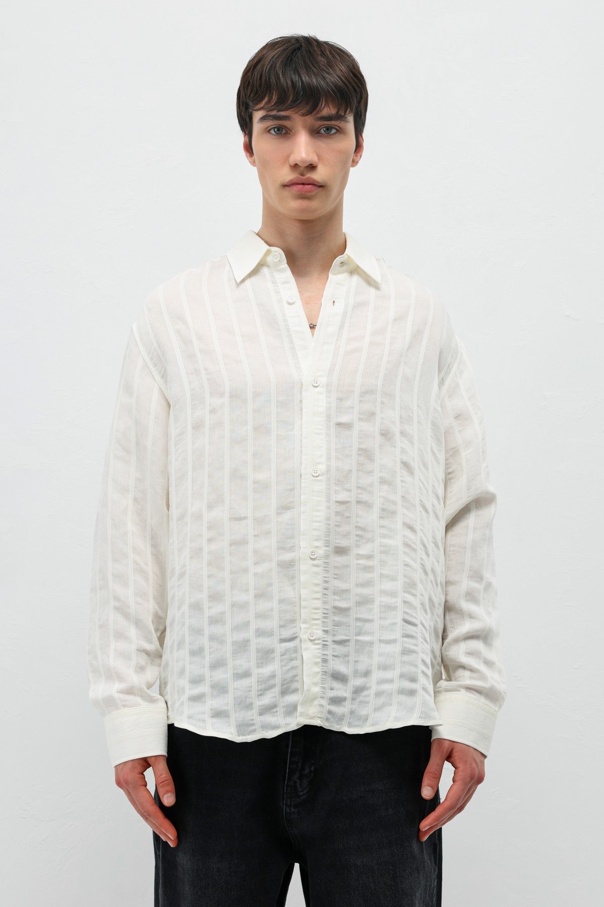 Oversized Striped Shirt