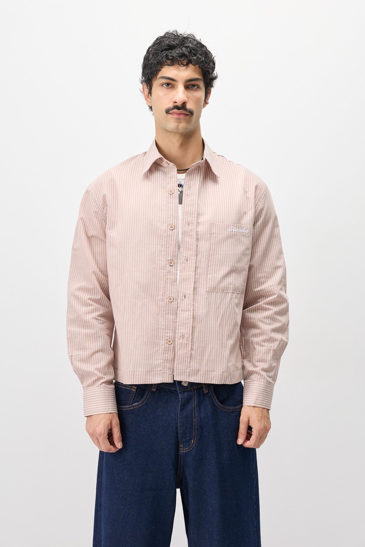 Long-Sleeved Boxyfit Shirt with Pockets