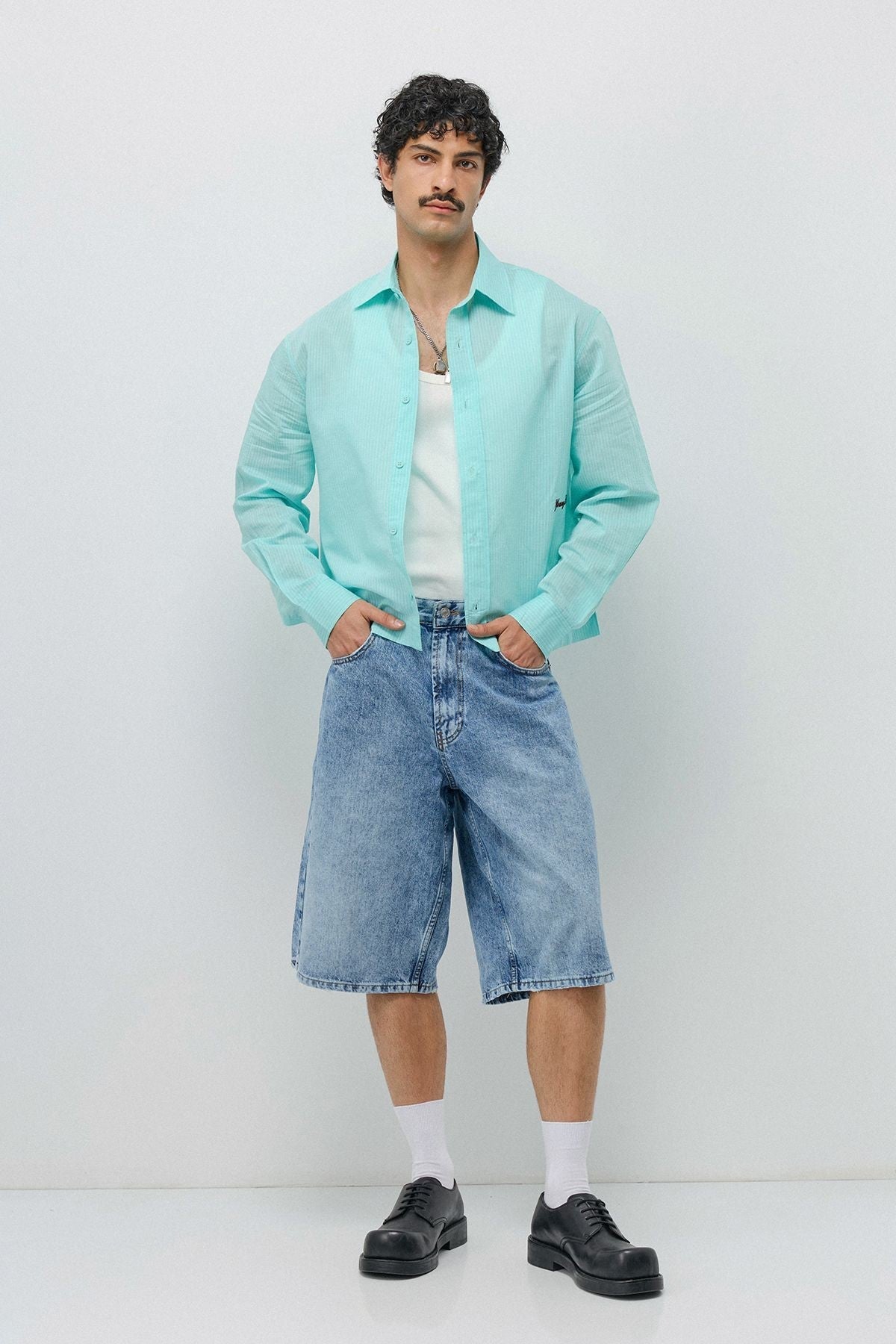 Boxy Fit Shirt with Detailed Design