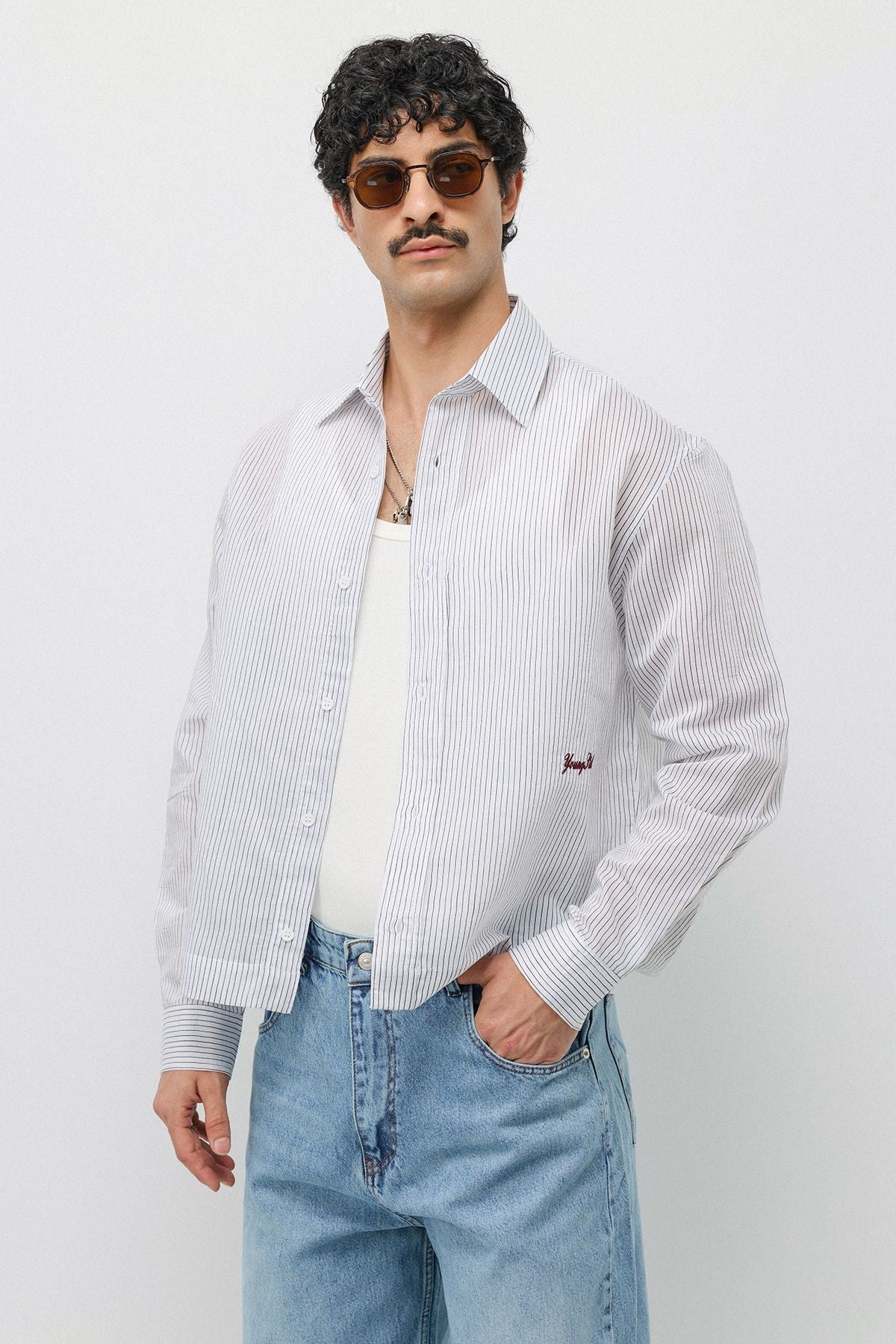 Boxy Fit Shirt with Detailed Design