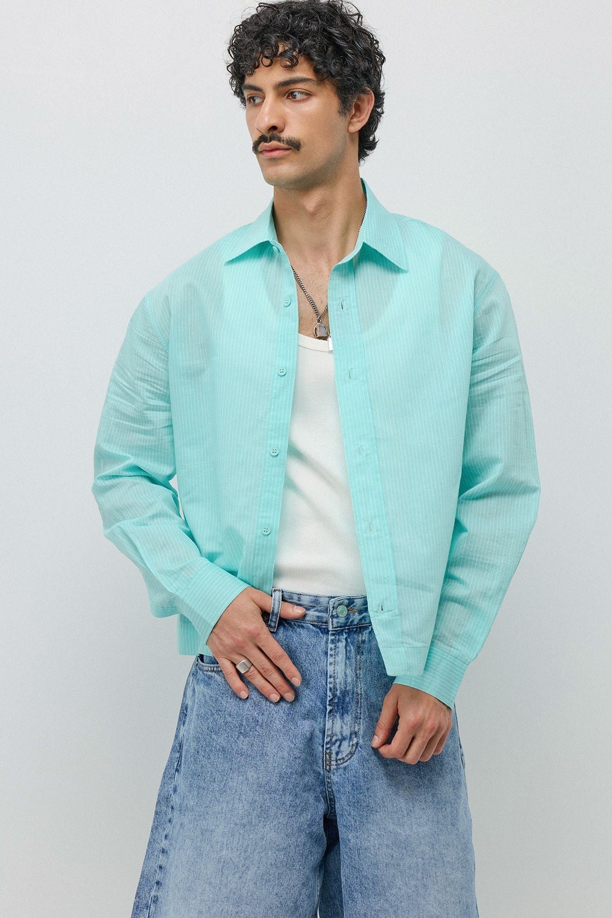 Boxy Fit Shirt with Detailed Design