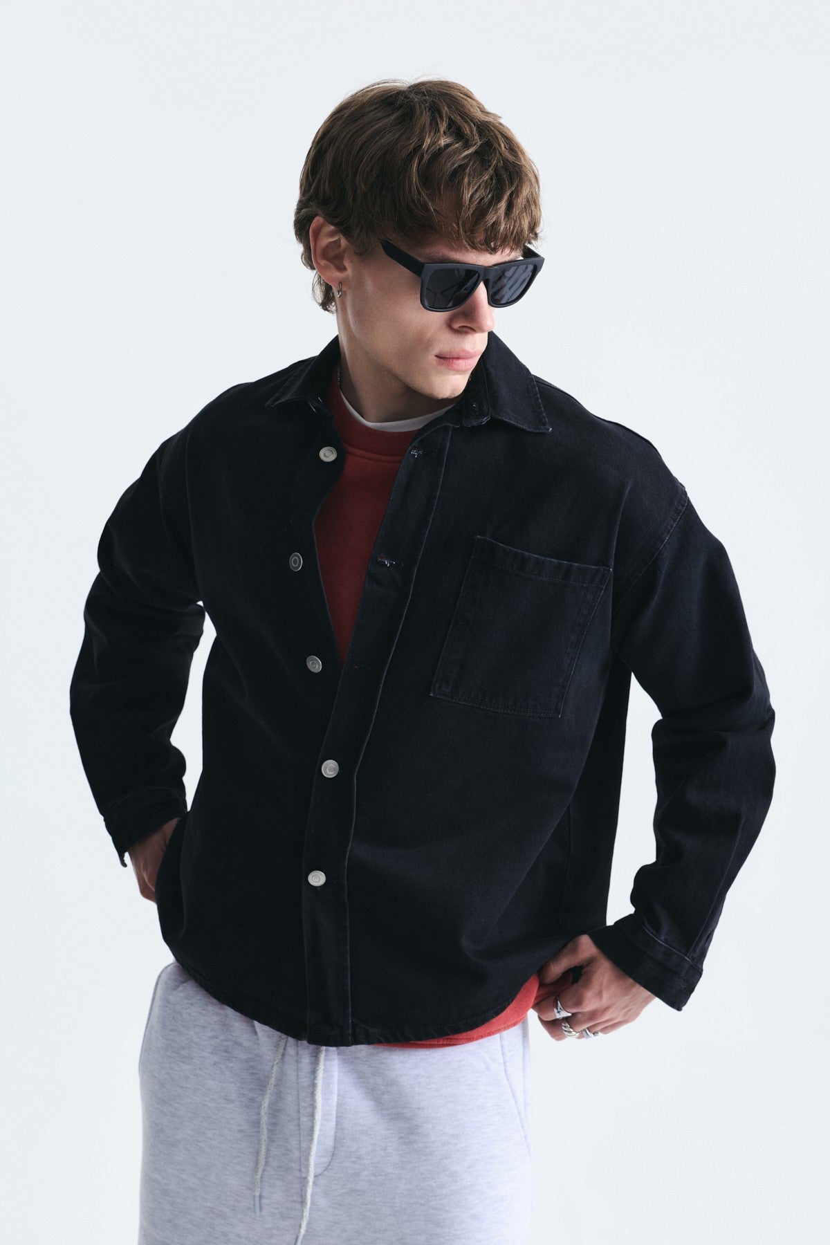 Oversized Denim Shirt