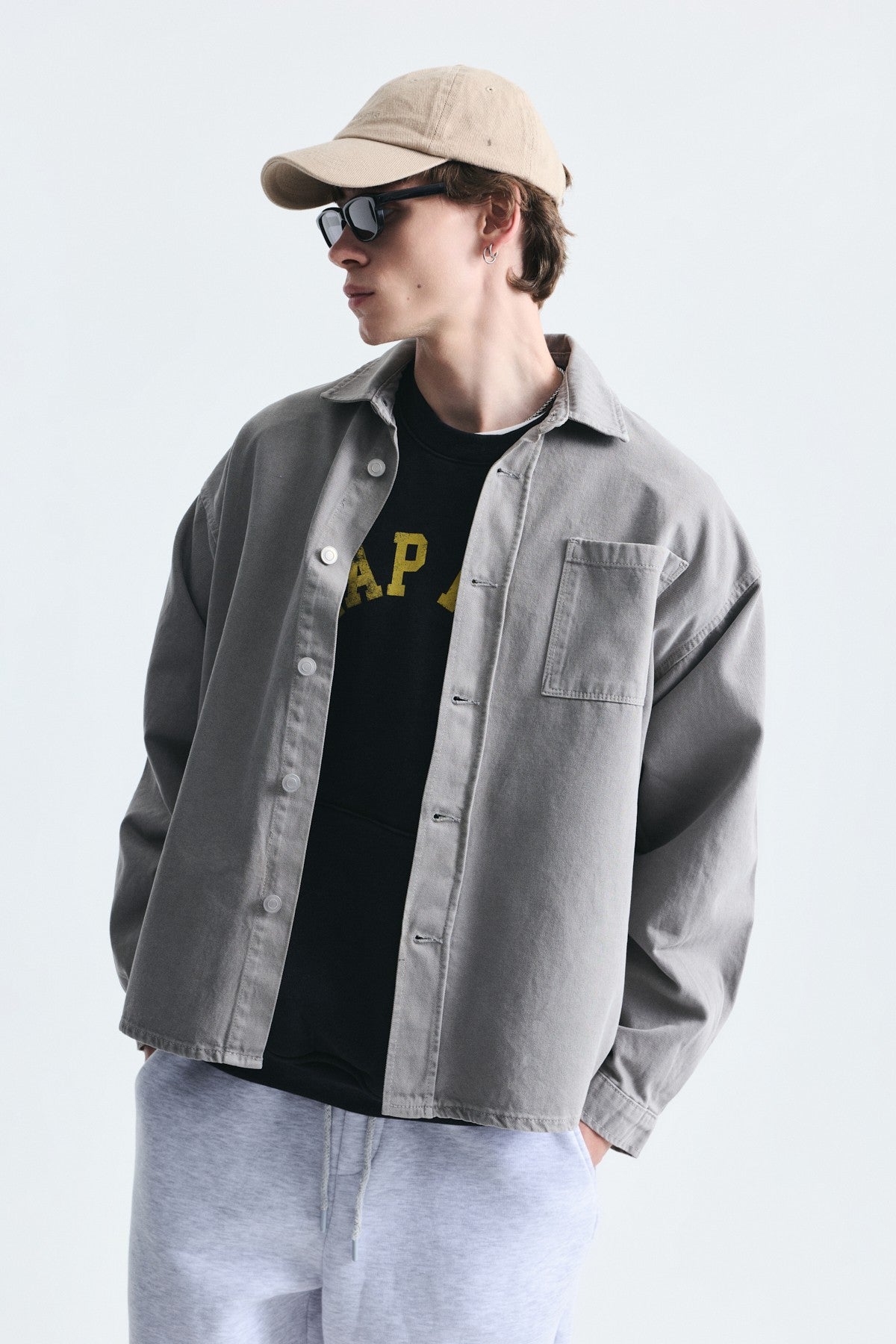 Oversized Denim Shirt