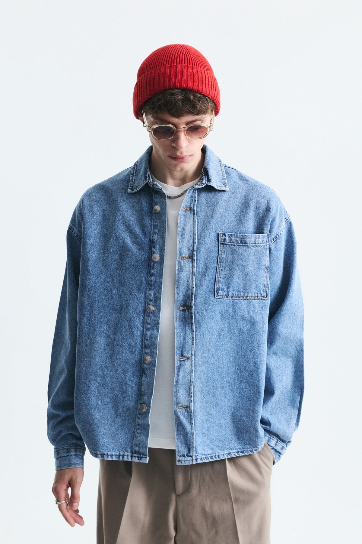 Oversized Denim Shirt