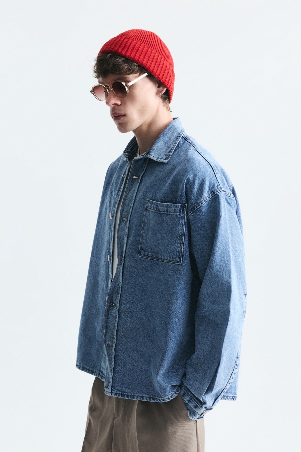 Oversized Denim Shirt