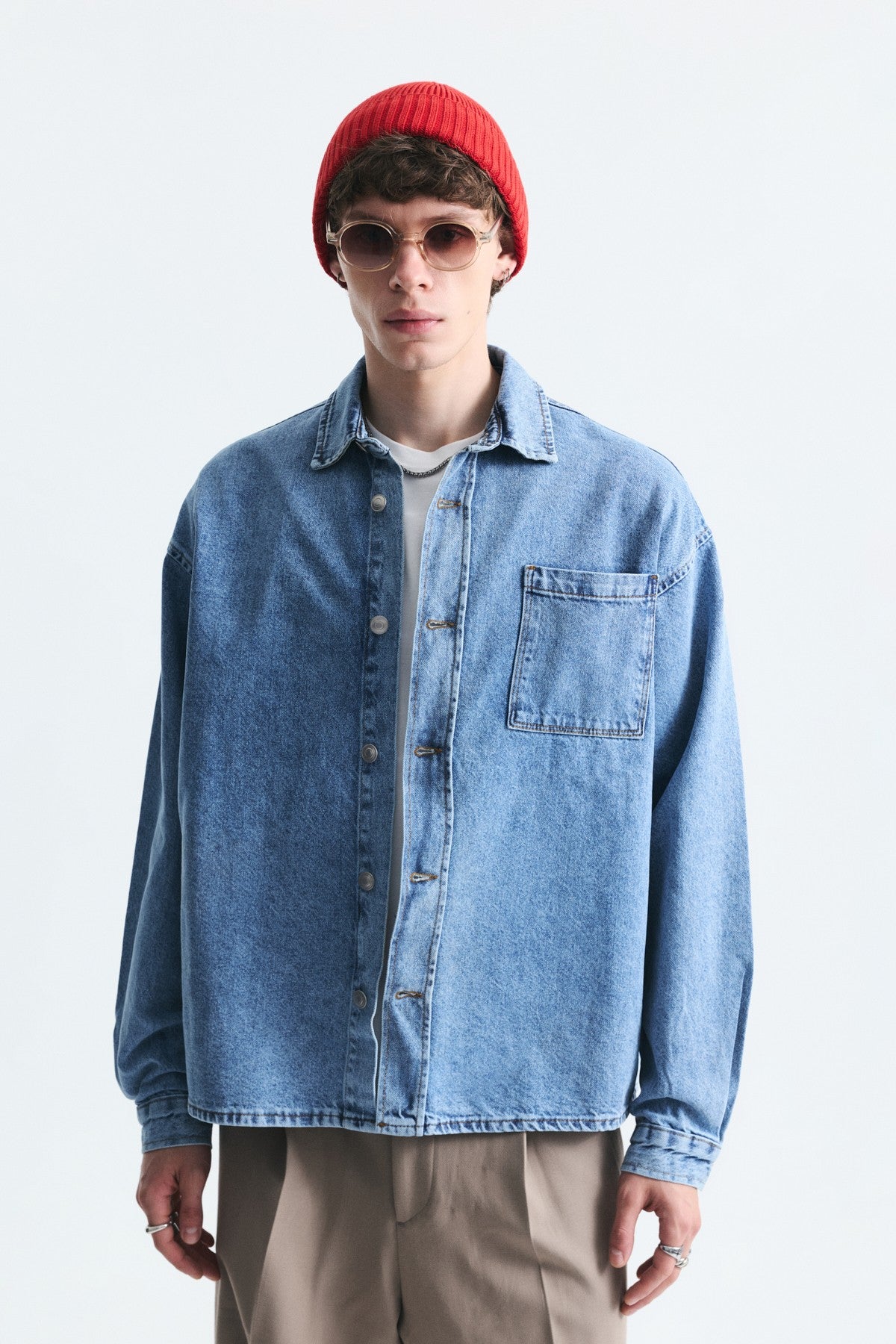 Oversized Denim Shirt
