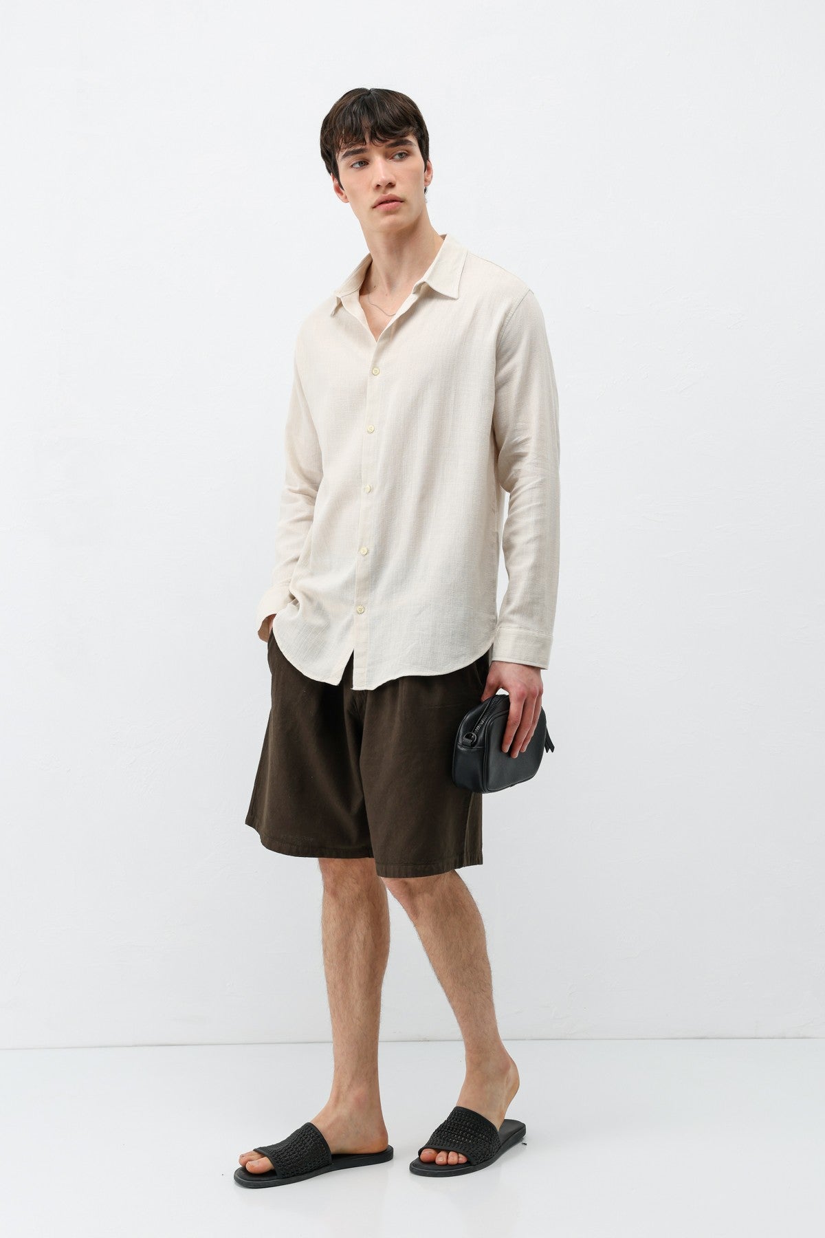 Basic Oversized Linen Shirt