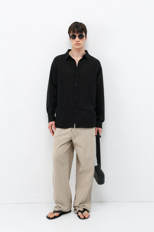 Basic Oversized Linen Shirt