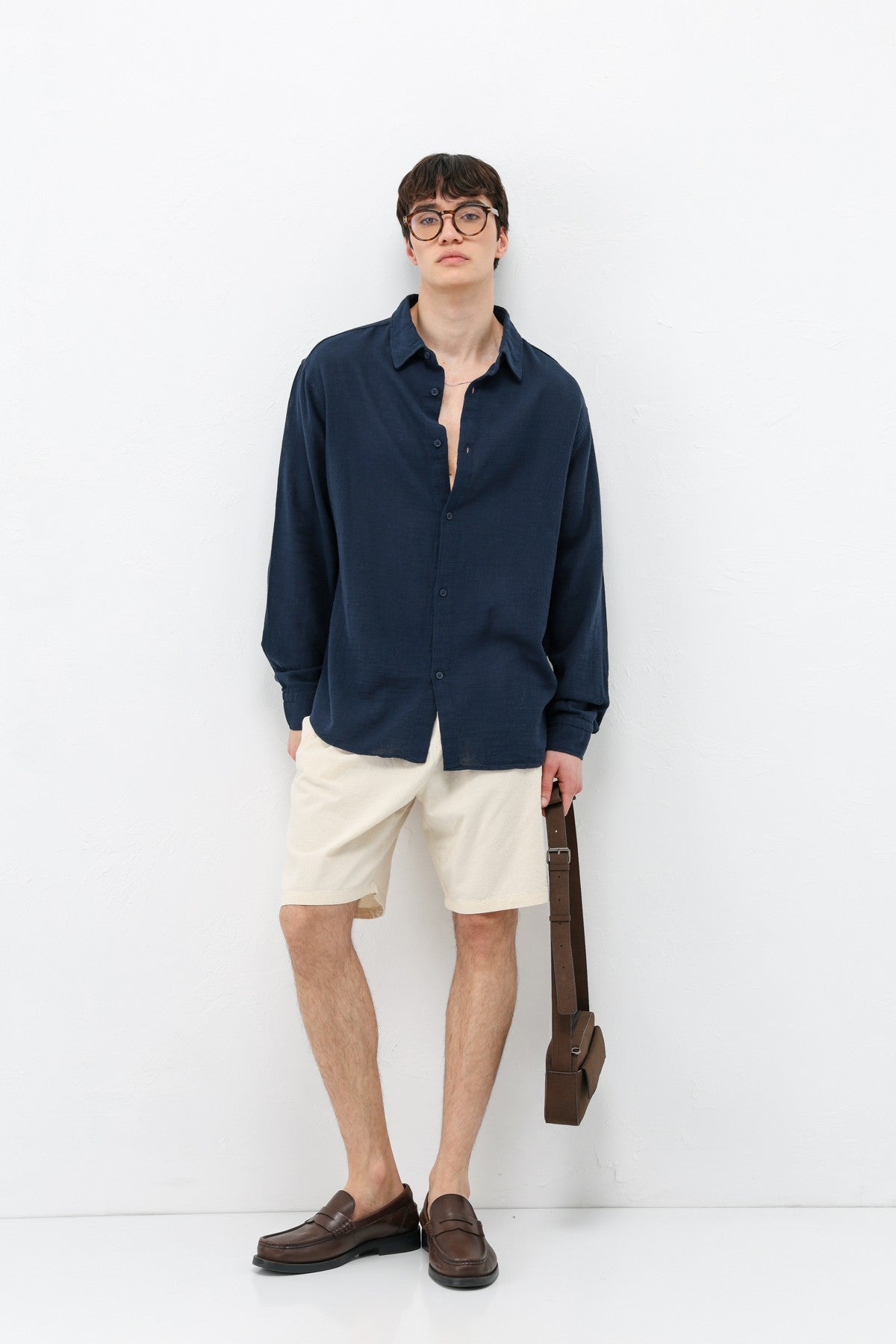 Basic Oversized Linen Shirt