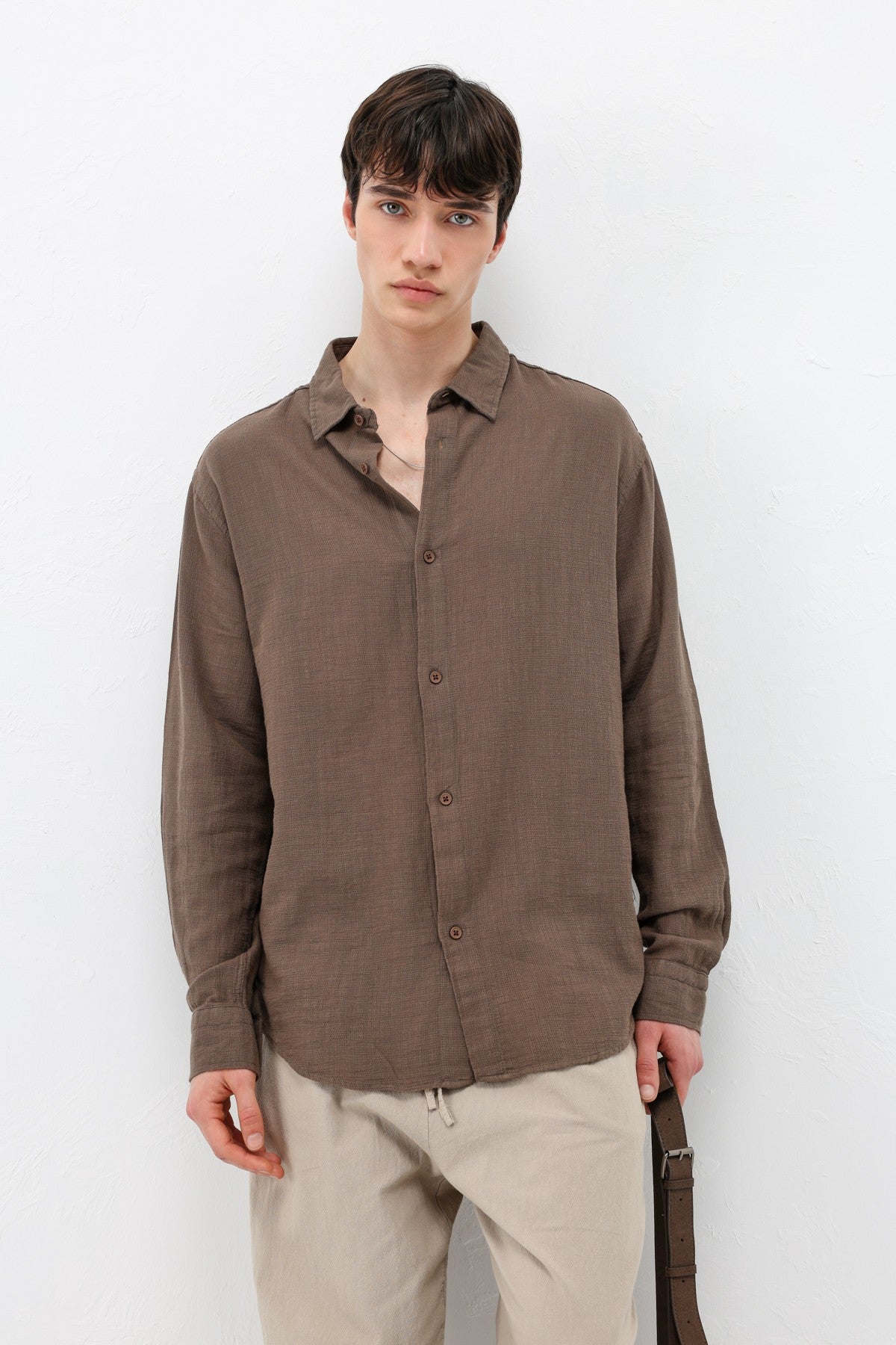 Basic Oversized Linen Shirt