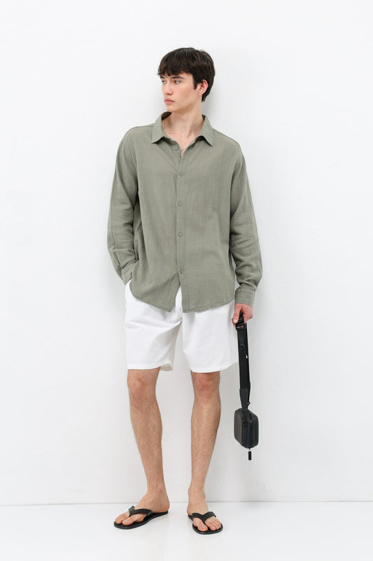 Basic Oversized Linen Shirt
