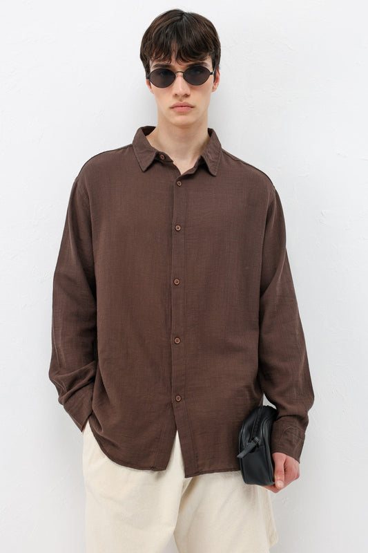 Basic Oversized Linen Shirt