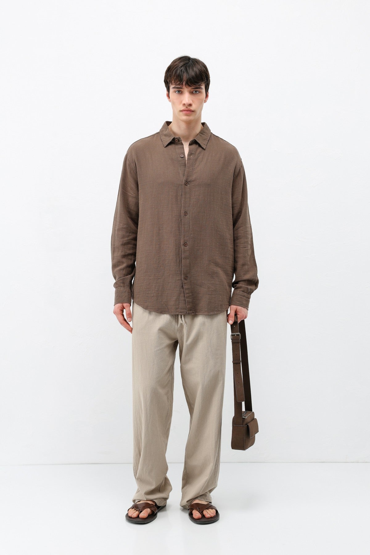 Basic Oversized Linen Shirt
