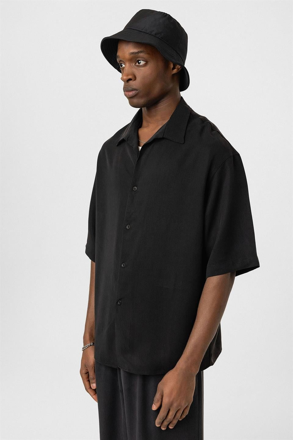 Oversized Lyocell Shirt