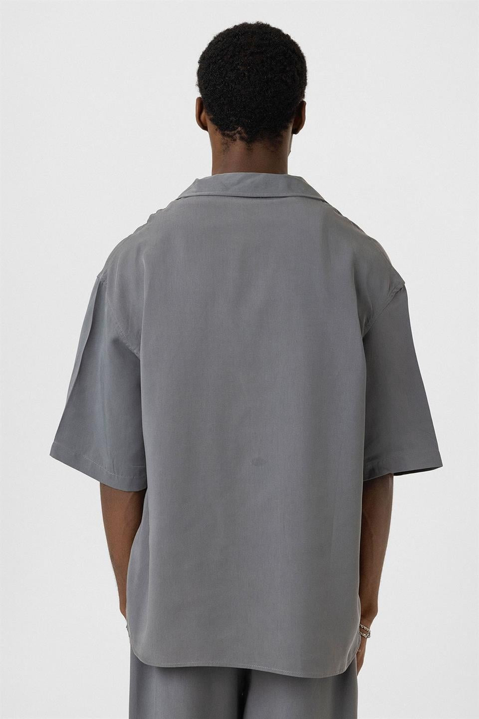 Oversized Lyocell Shirt