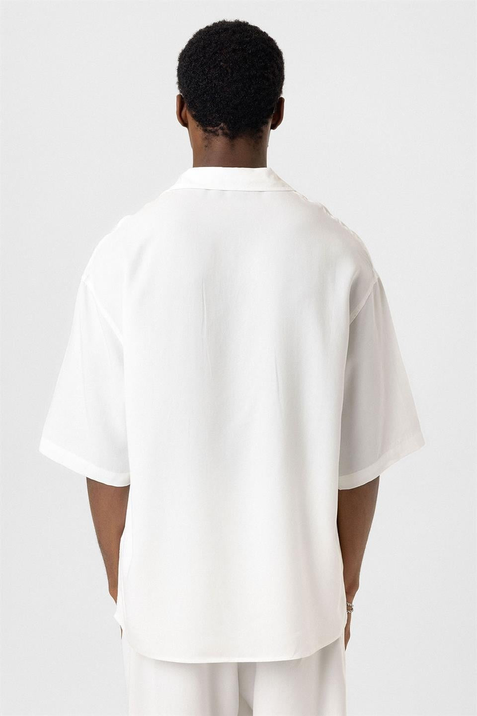 Oversized Lyocell Shirt