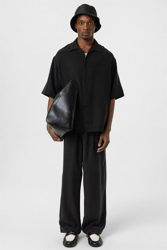Oversized Lyocell Shirt