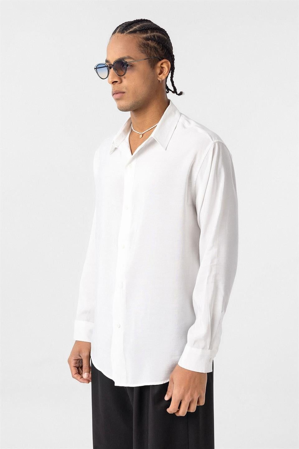 Oversized Modal Shirt