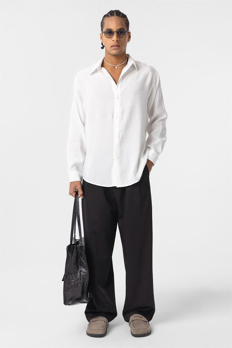 Oversized Modal Shirt