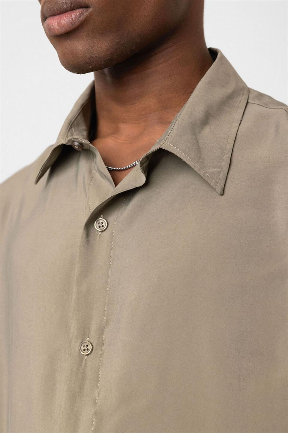 Oversized Shirt with Double-Sleeve Detail