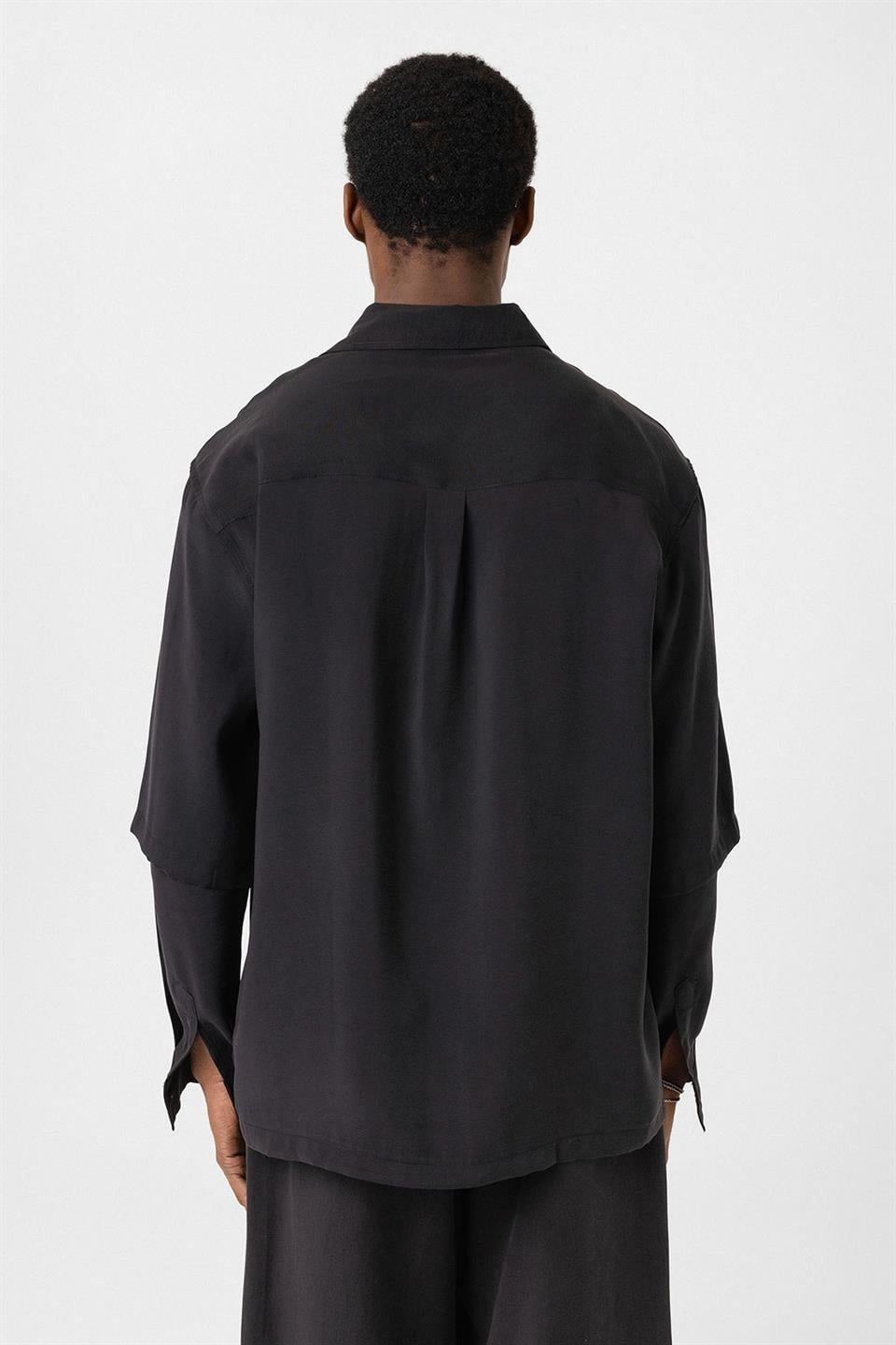 Oversized Shirt with Double-Sleeve Detail