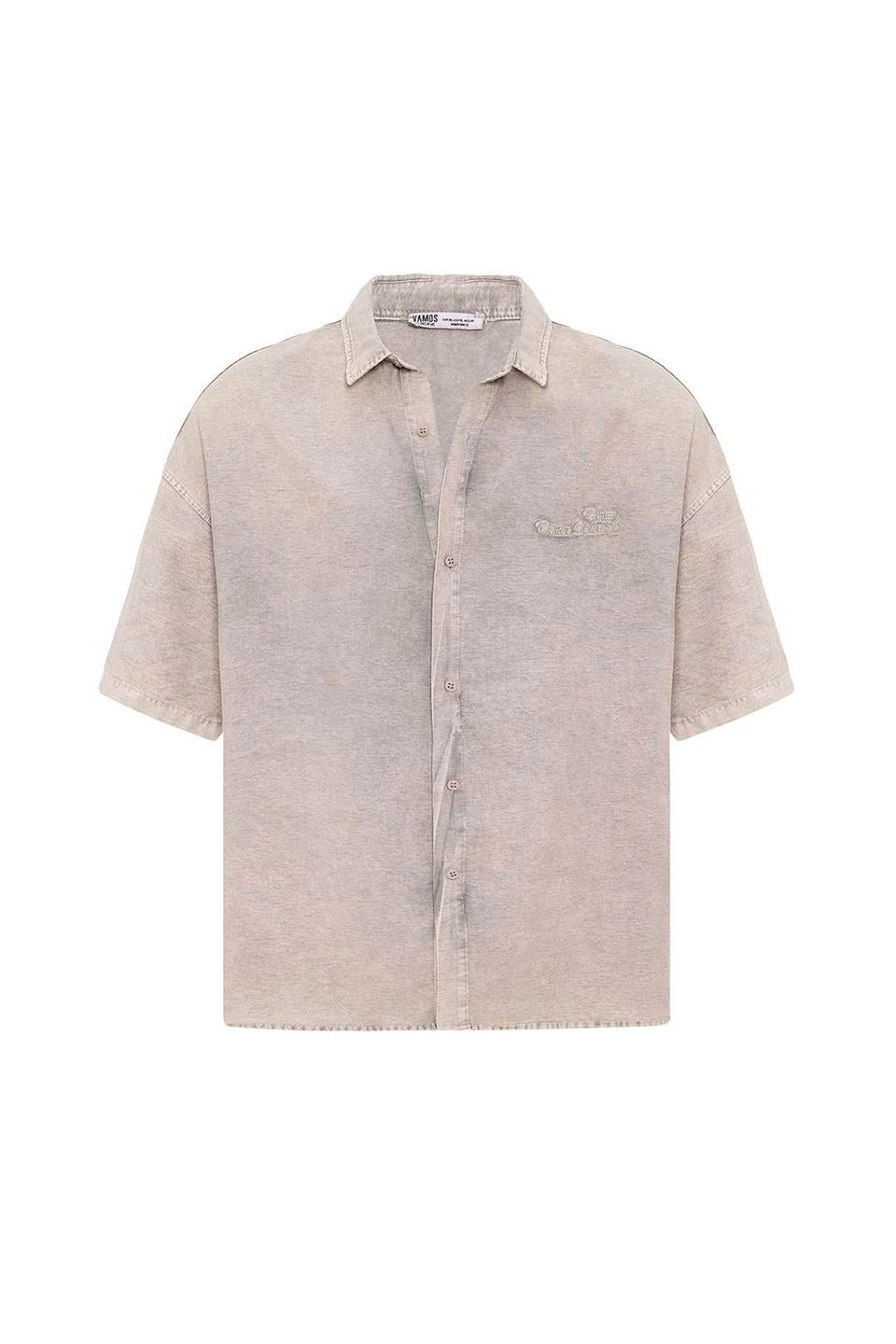 Oversized Tensel Shirt with Back Print