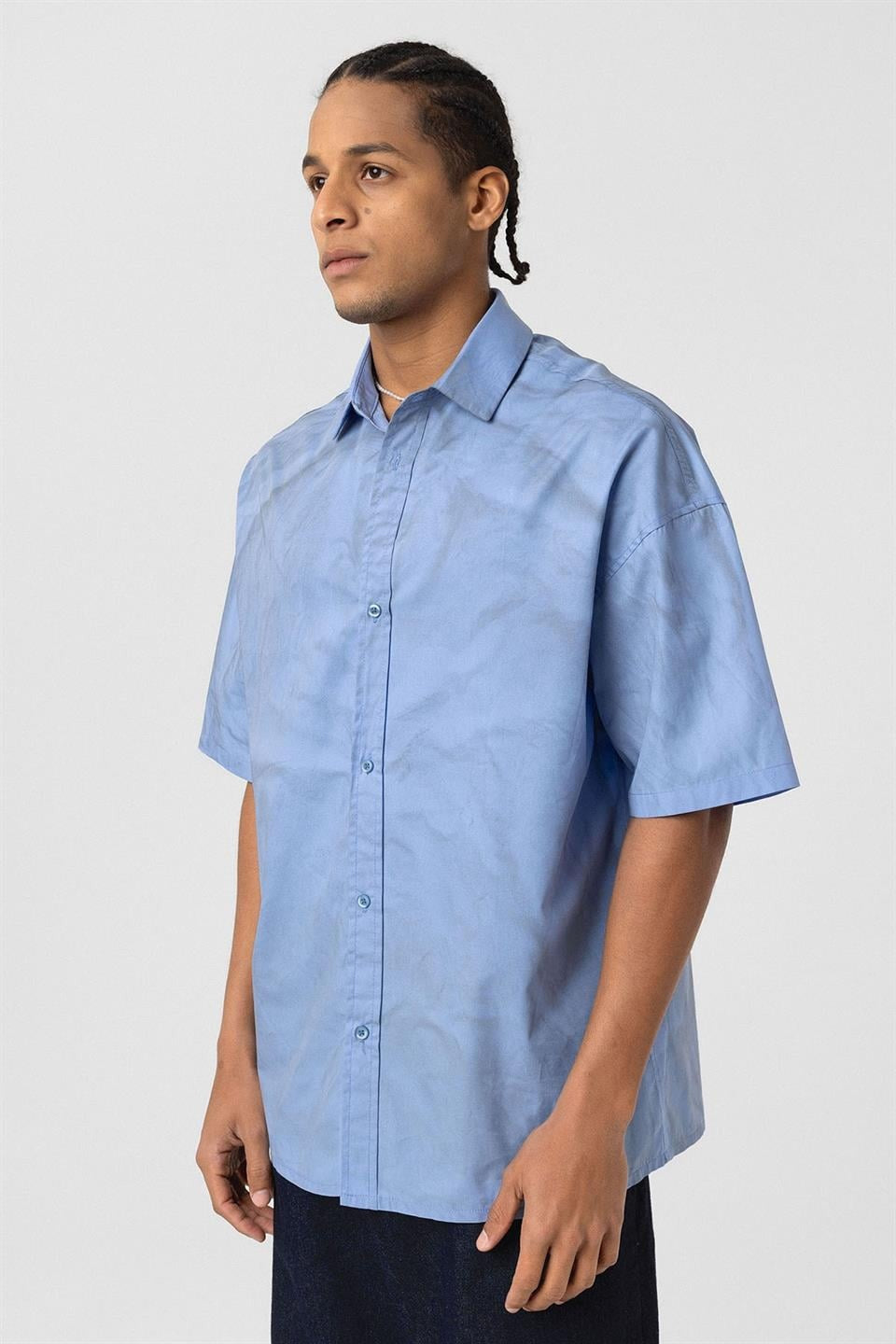 Oversized Washed Poplin Shirt