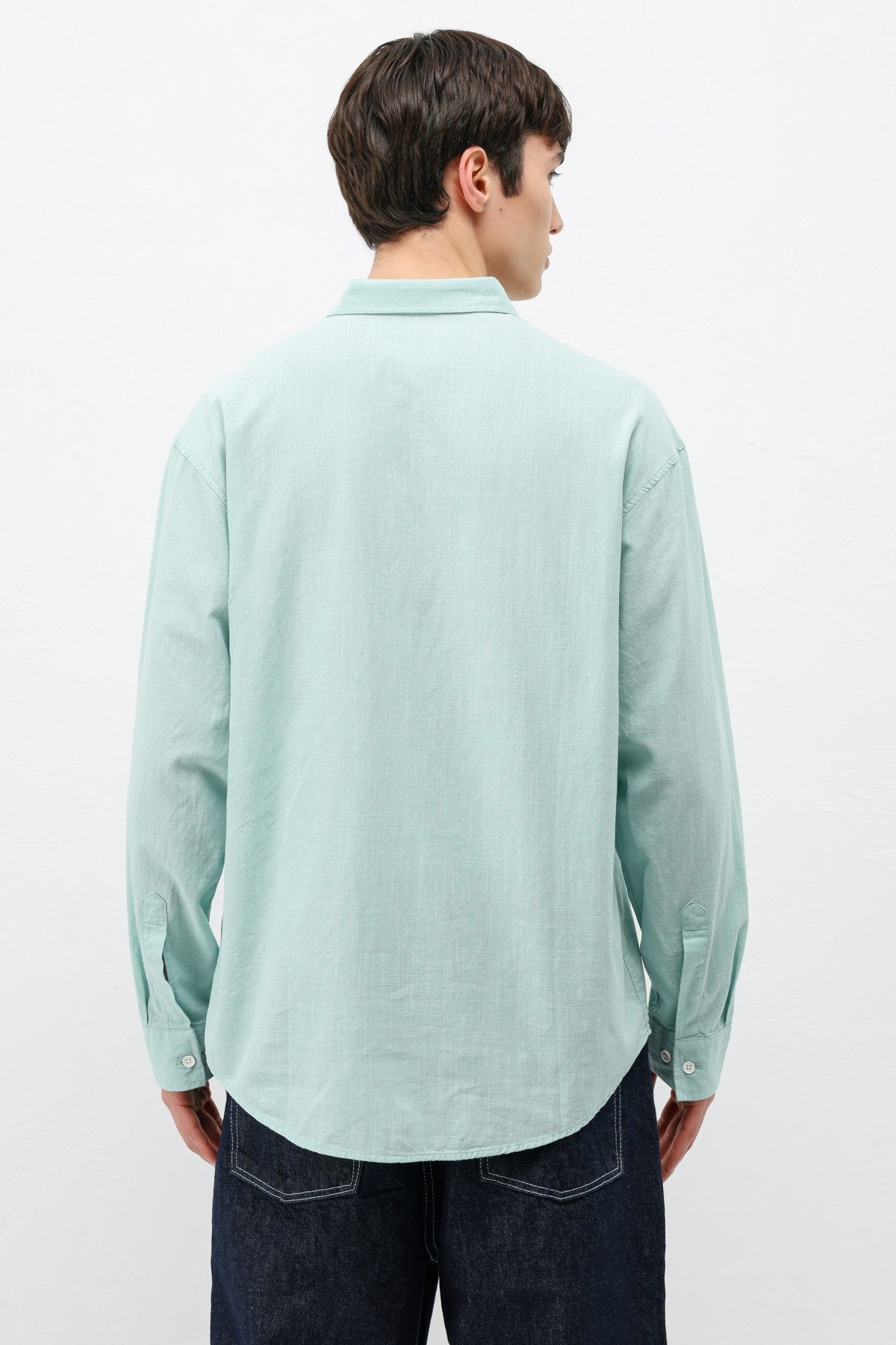 Basic Oversized Cotton-Linen Shirt