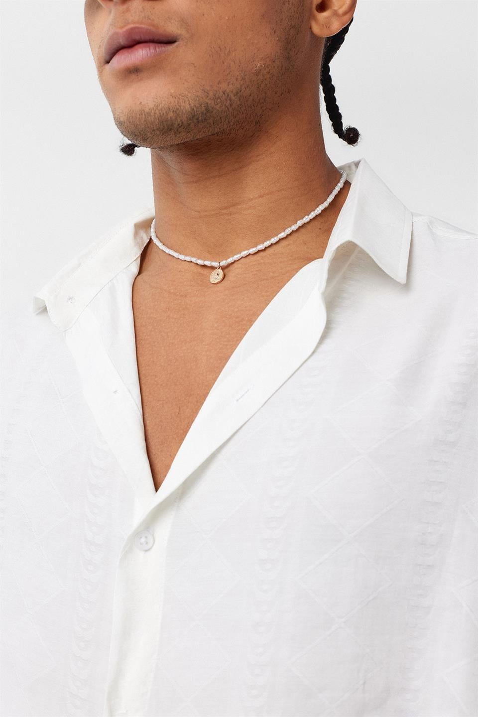 Oversized Short-Sleeve Modal Shirt