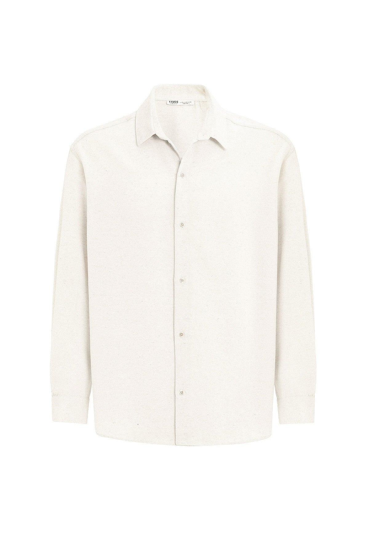 Oversized Long-Sleeved Linen Shirt