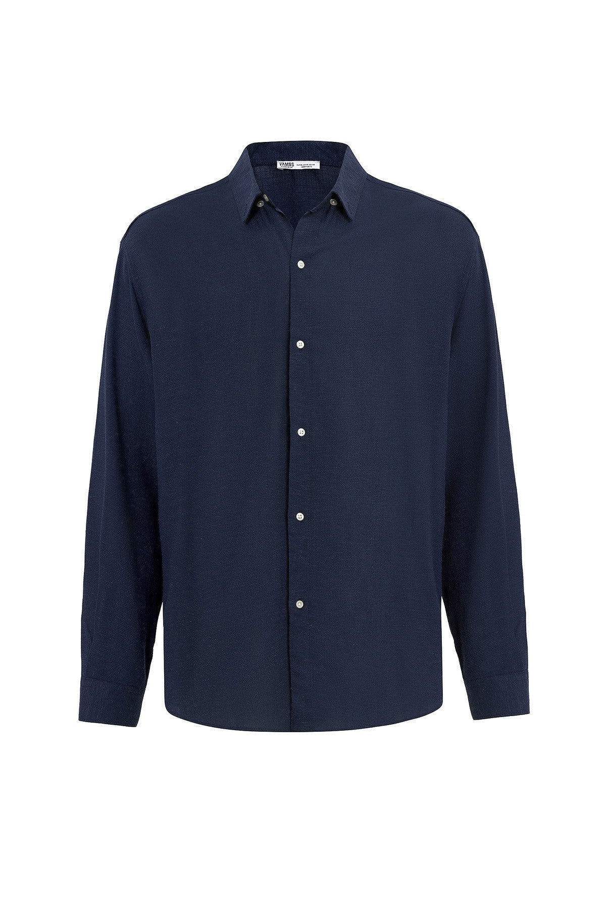 Oversized Long-Sleeved Linen Shirt