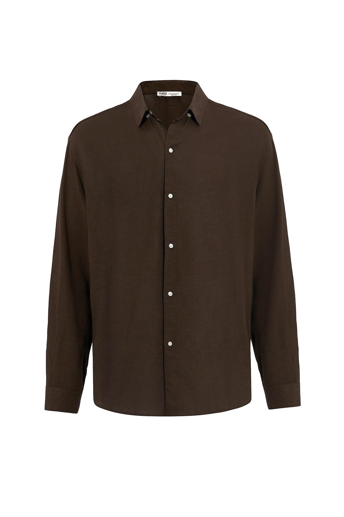 Oversized Long-Sleeved Linen Shirt