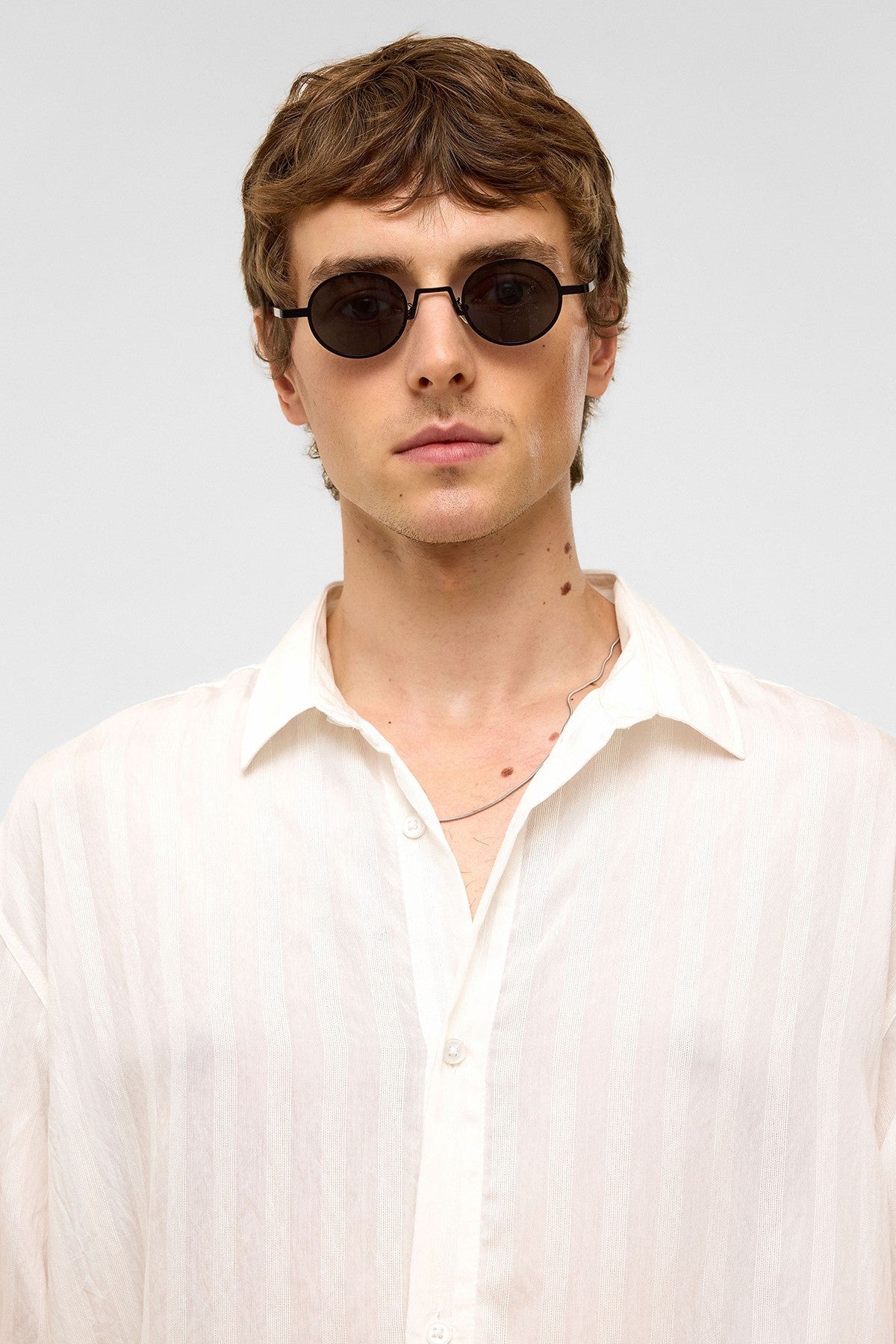 Oversized Long-Sleeved Modal Shirt