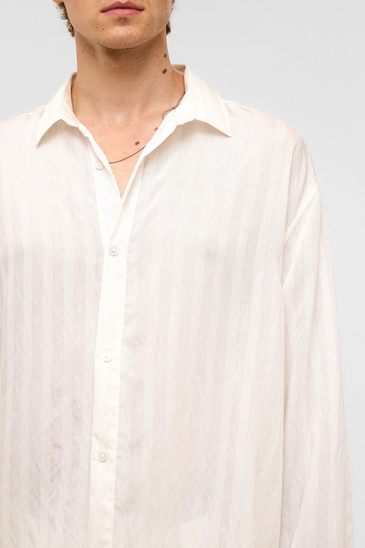 Oversized Long-Sleeved Modal Shirt