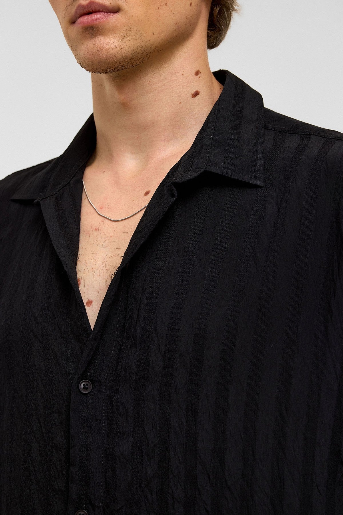 Oversized Long-Sleeved Modal Shirt