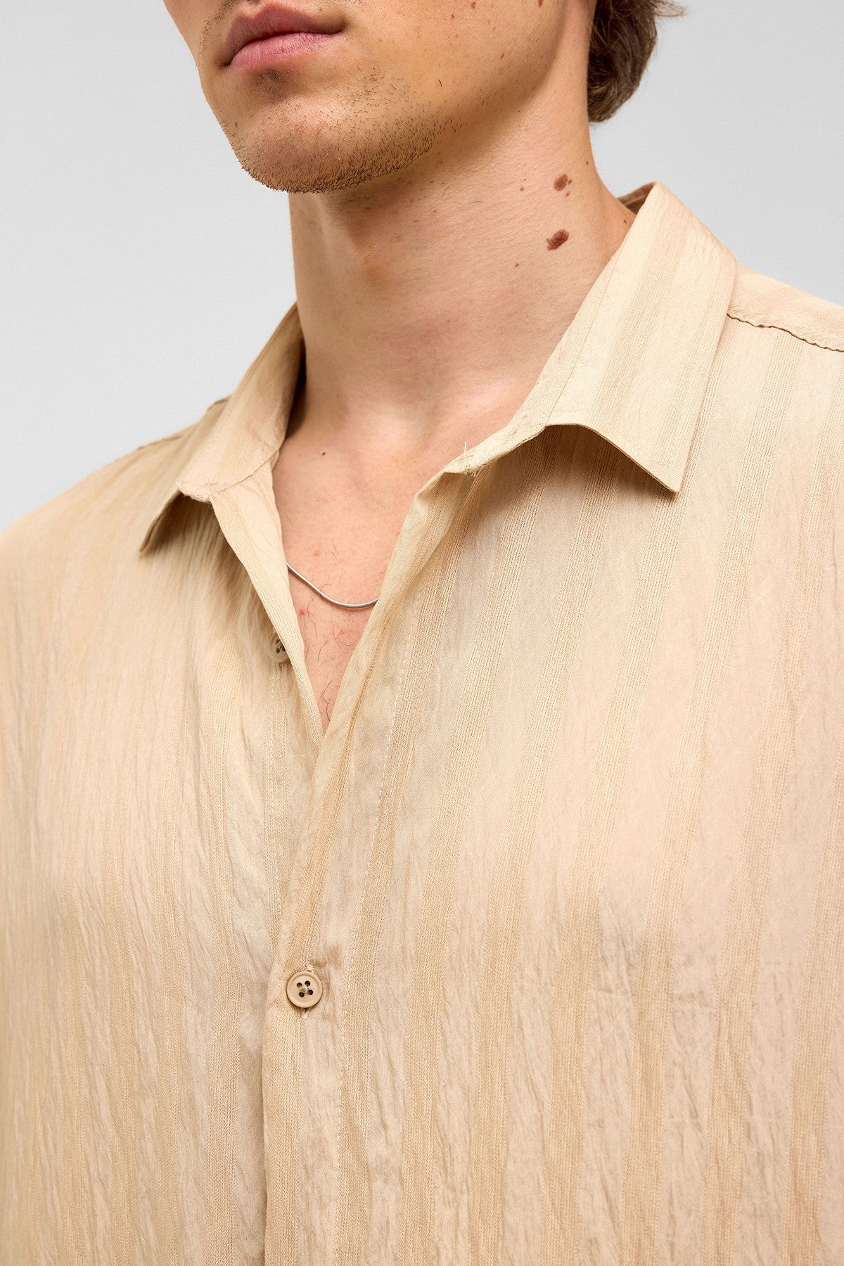 Oversized Long-Sleeved Modal Shirt