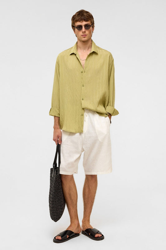 Oversized Long-Sleeved Modal Shirt