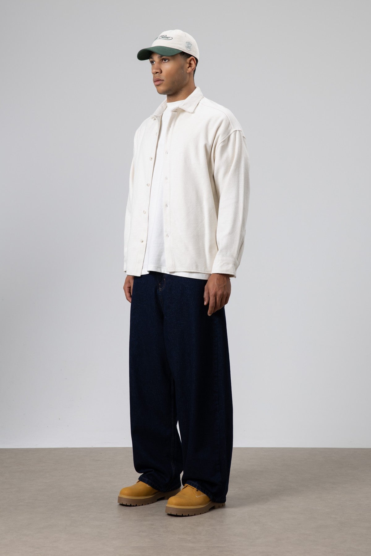 Textured Oversized Shirt Jacket