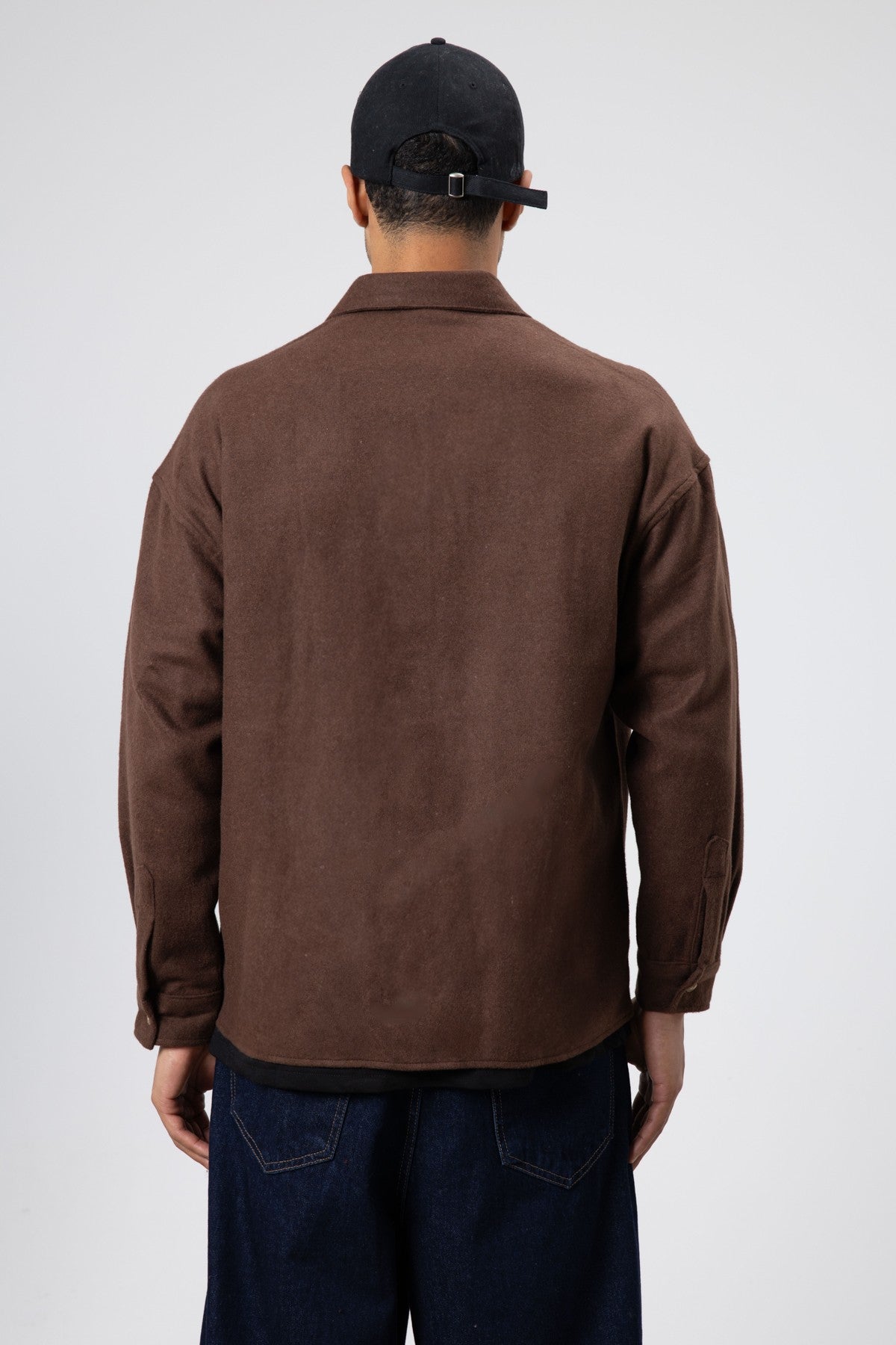Textured Oversized Shirt Jacket