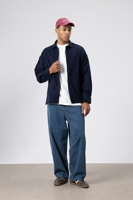 Textured Oversized Shirt Jacket
