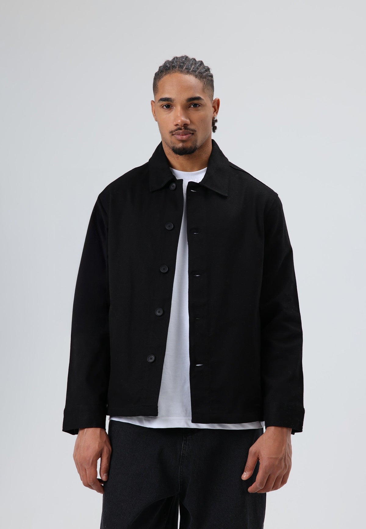 Boxy Fit Gabardine Jacket