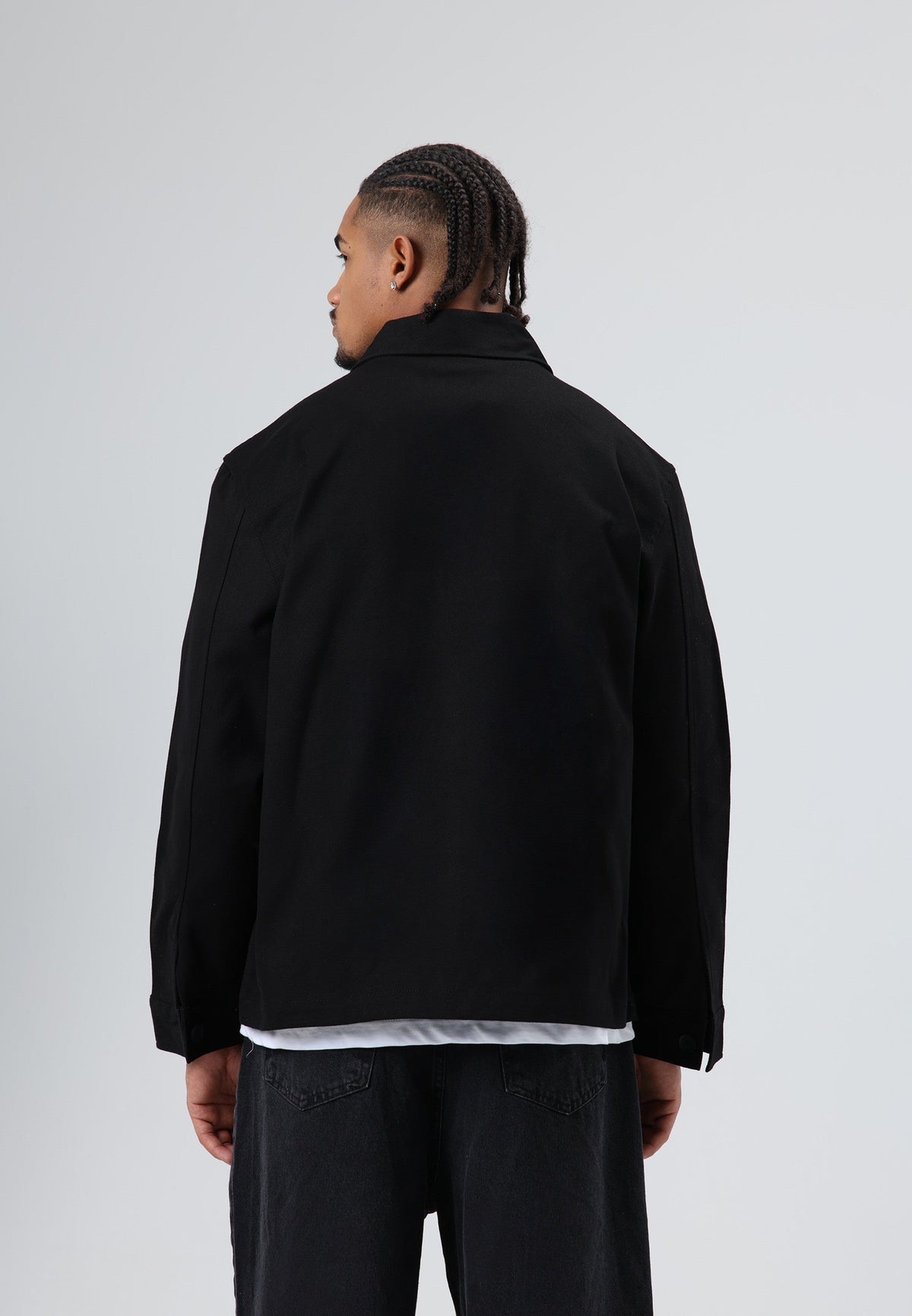 Boxy Fit Gabardine Jacket