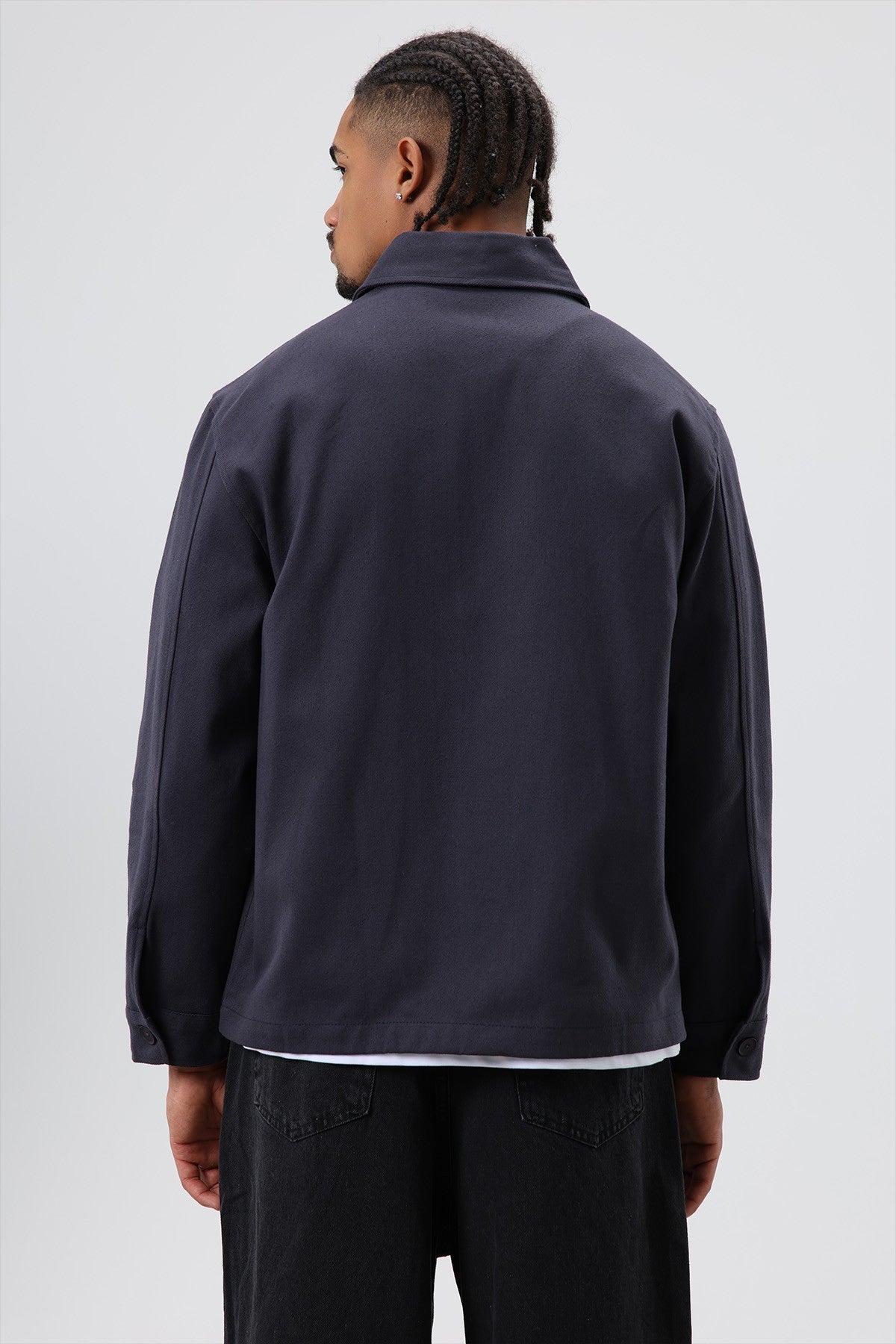 Boxy Fit Gabardine Jacket