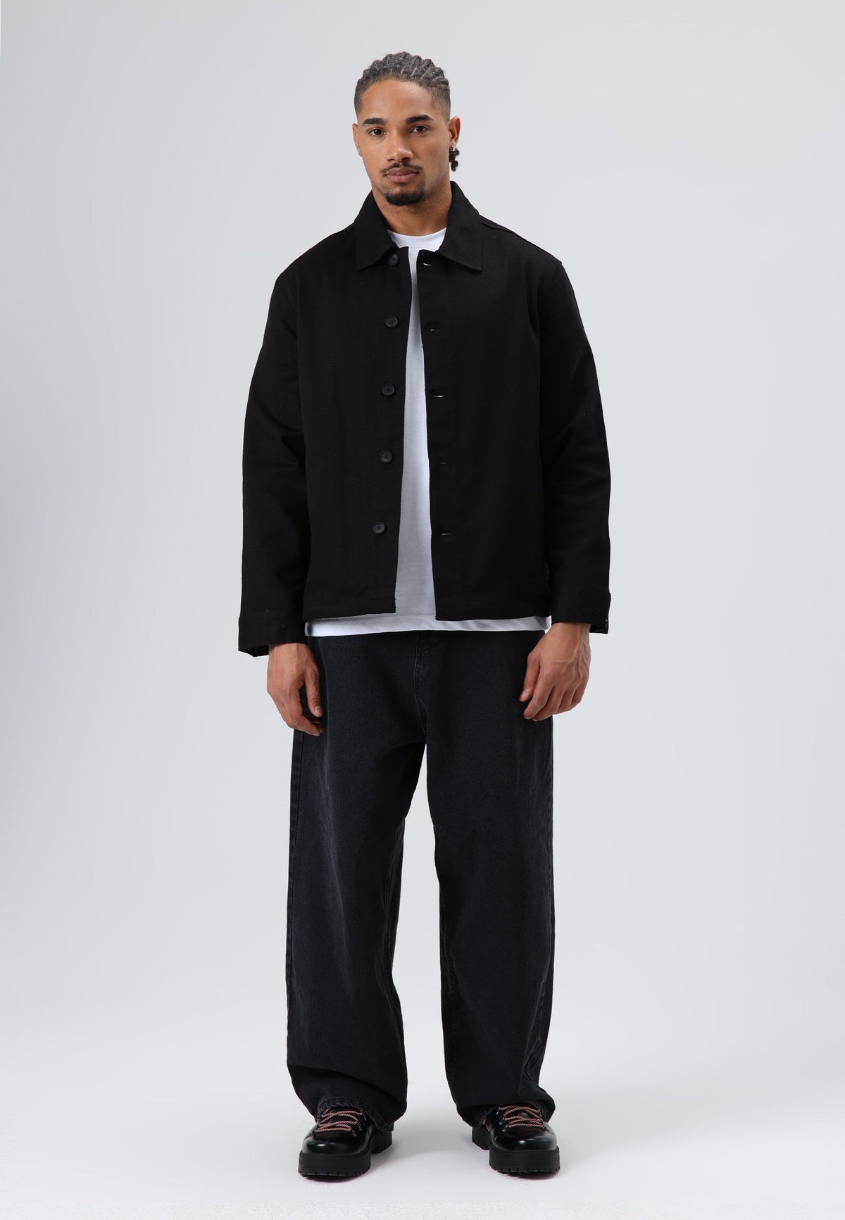 Boxy Fit Gabardine Jacket