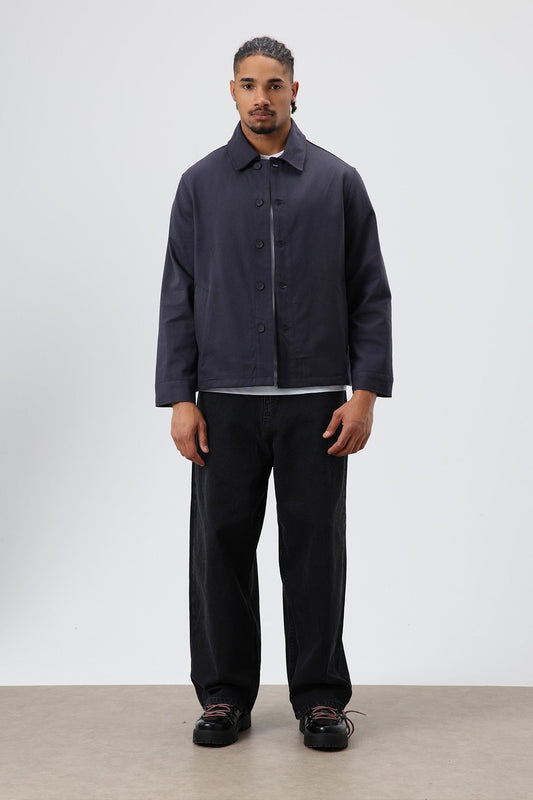 Boxy Fit Gabardine Jacket