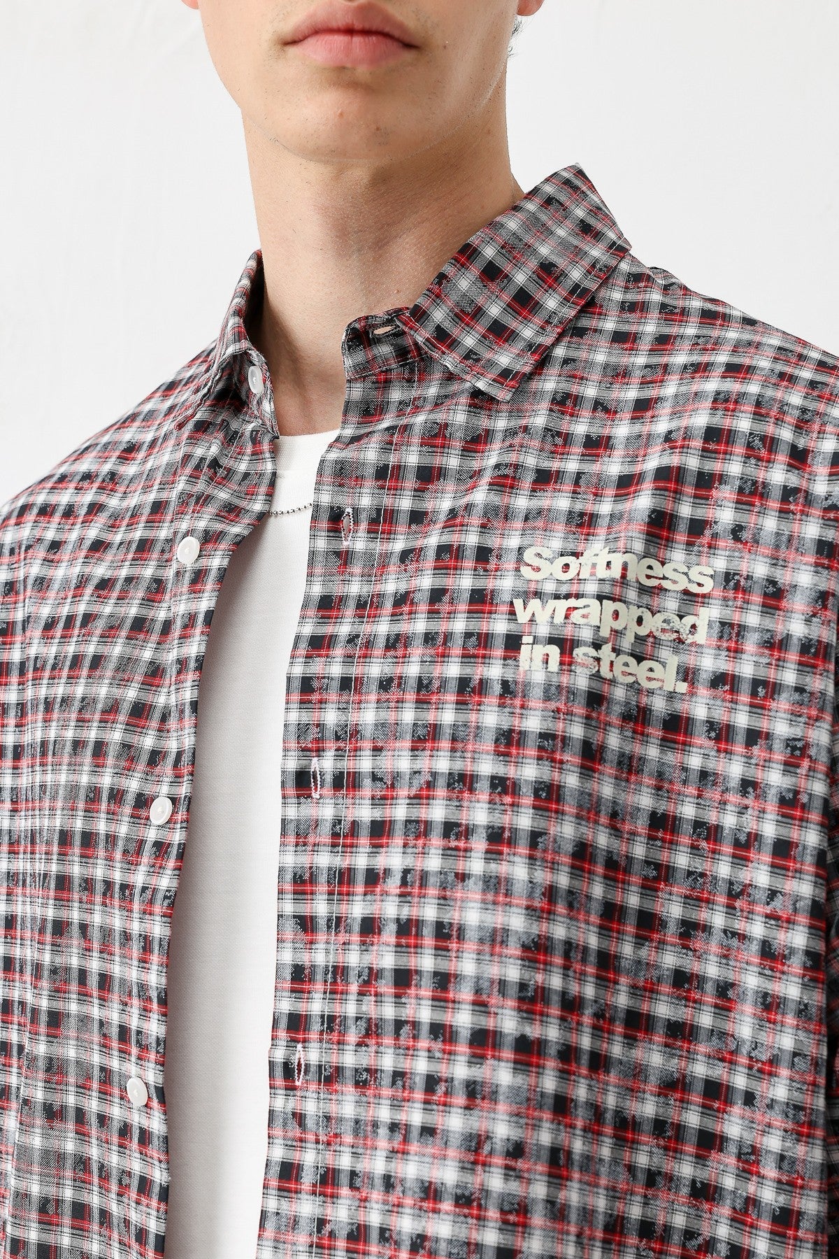 Long-Sleeved Checkered Shirt