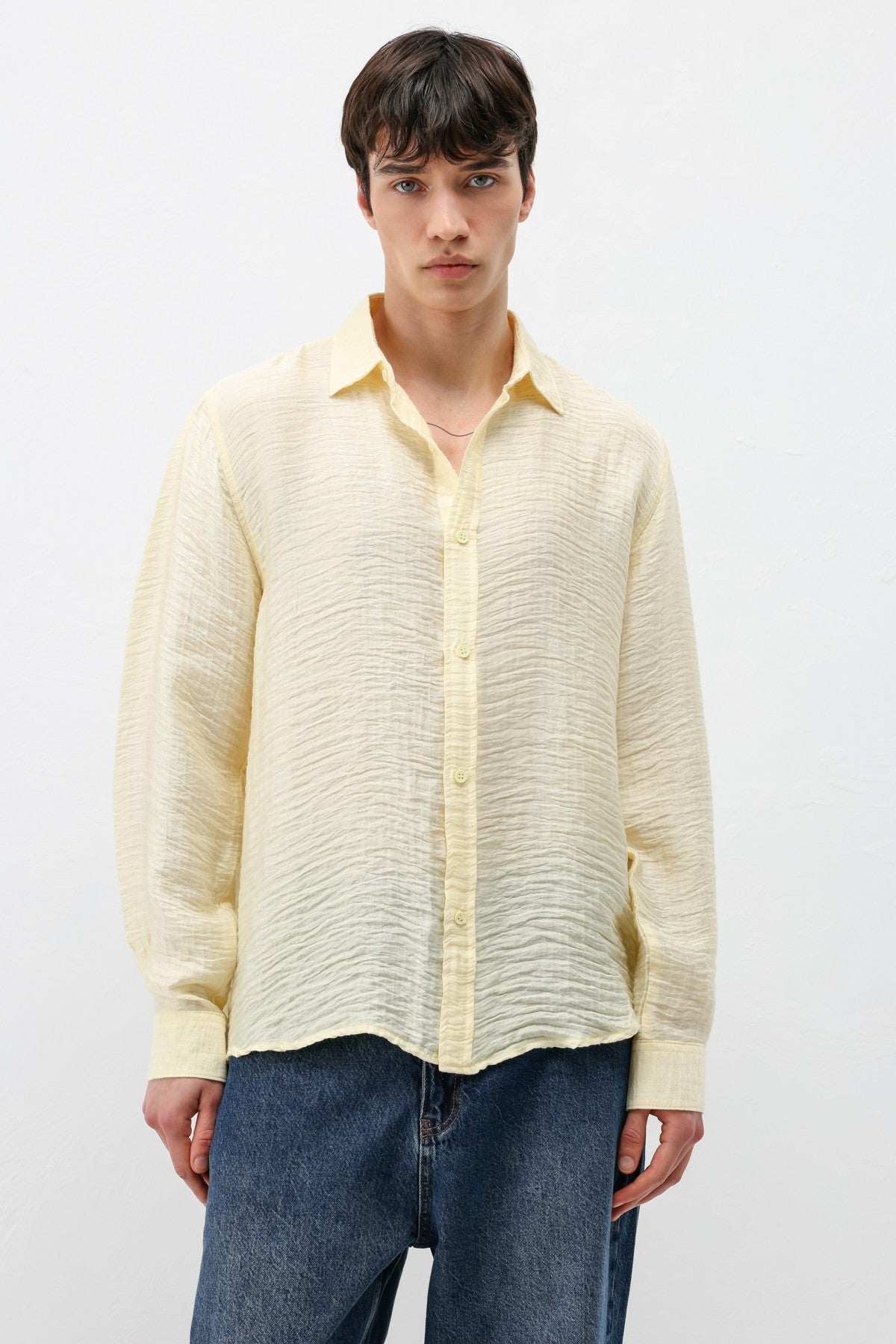 Textured Oversized Shirt