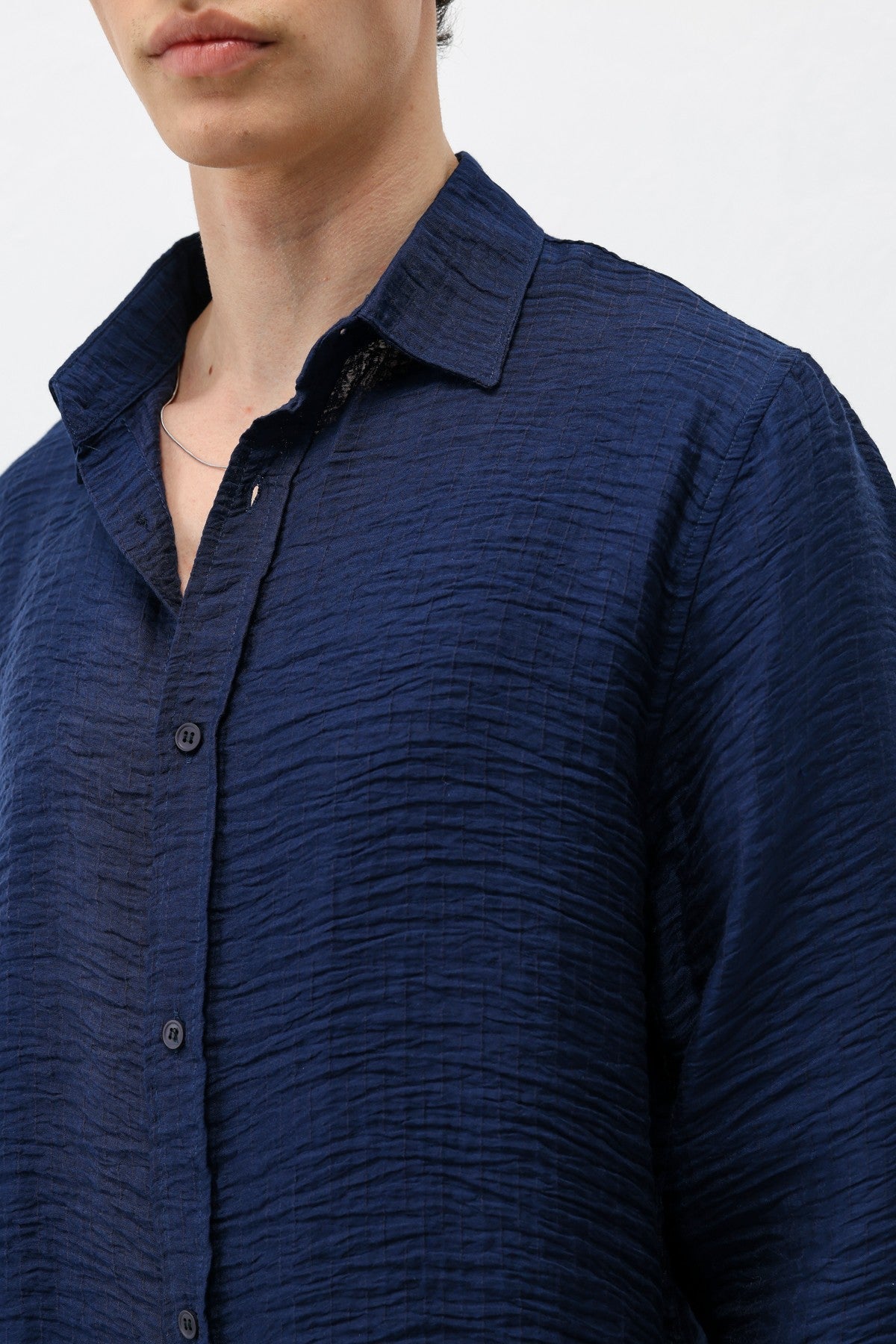 Textured Oversized Shirt